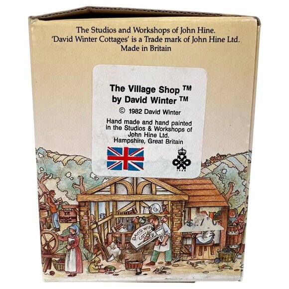 David Winter Cottages The Village Shop 1982 John Hine Studios Box COA Britain - Picture 9 of 12
